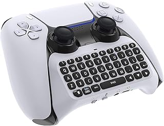 Wireless keyboard for PlayStation 5 controller, mini Bluetooth 3.0 chatpad game keyboard, integrated keyboard with 3.5 mm audio plug for messaging and live cats for games.. DIAYTAR NIGERIA transforms online retail with unbeatable prices and consistent delivery timeframes.