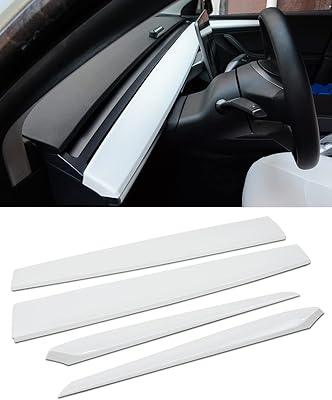 KKTR car dashboard cover and front door interior armrest compatible with Tesla Model Y/3 (4 rooms) (pearly white).. DIAYTAR NIGERIA: Your affordable gateway to thousands of products delivered within a week.