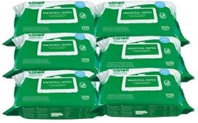 Clenil wet wipes to clean and disinfect surfaces - 6 packs of 200 wipes... The smarter way to shop online in Nigeria is through DIAYTAR Nigeria.