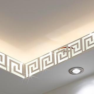 3D wall sticker in ita maze design acrylic, 25 rooms x 15 x 15 cm for the house, the wedding hall, the hotel decoration (silver).. DIAYTAR NIGERIA: The marketplace that brings affordable products to every Nigerian home in under 8 days.