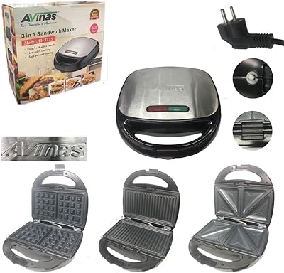 AVENAS AV-313S MULTIFUNCTION SANDWICH MACHINE 3 IN 1 WAKER Machine roast steaks.. Shop from anywhere in Nigeria with DIAYTAR's extensive selection and budget-friendly shipping options.