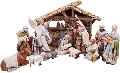 Christmas crèche figurines with Krish, batch of 12 from Bethlehem.. Why shop anywhere else? DIAYTAR Nigeria has it all and delivers fast.