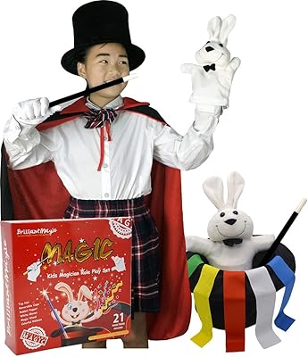 Brilliant magical role-playing set for children containing a magic top, a magic wand, rabbit dolls, colored ribbons and gloves (model: BMM006).. Shop smarter with DIAYTAR NIGERIA's diverse marketplace and budget-friendly nationwide delivery.