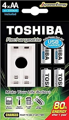 Toshiba rechargeable battery, 4 rooms AA 2000MAH.. Experience shopping freedom with DIAYTAR NIGERIA's vast selection and 5-8 day nationwide delivery service.