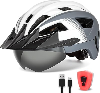 Vanwickt adult bicycle helmet with visor and men's glasses Women's light bicycle helmet rechargeable on mountain roads.. DIAYTAR Nigeria brings you closer to everything you need — fast delivery, low costs, and variety.