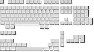 Luxury virgin keys | PBT 1.4 mm | Cherry profile for mechanical keyboard (white, 139 keys).. DIAYTAR NIGERIA brings affordable shopping to your fingertips with reliable delivery in less than 8 days.