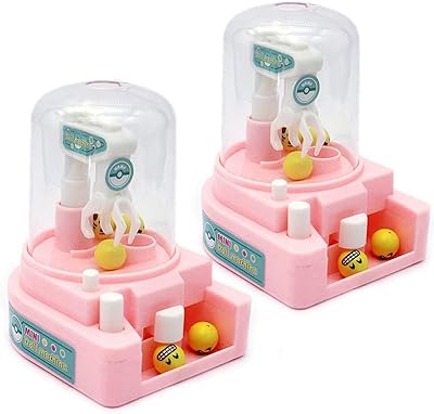 Mini machine to pick dolls, DIY dolls machine, innovative toys for boys and girls from 3 years old, birthday present, carnivals and parties (pink).. DIAYTAR NIGERIA: Creating access to affordable products for every Nigerian with our swift delivery service.