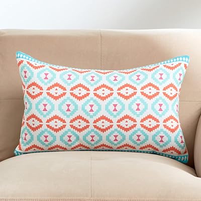 Home Box Nova Paloma printed cushion cover, size 30 x 50 cm, multicolored.. DIAYTAR NIGERIA: Where thousands of products meet affordable prices and reliable 5-8 day delivery.
