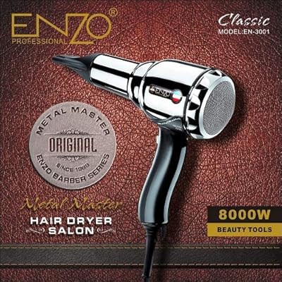 Enzo 8000W professional hair dryer for domestic use, high power hairstyle.. Your digital shopping destination, DIAYTAR NIGERIA combines variety with affordability and quick delivery.