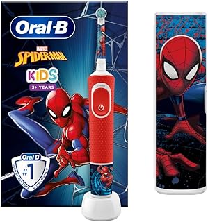 Oral-B electric toothbrush for children, 1 marvel spider-man round, 1 brush, 1 travel bag, 3 years and over.. Thousands of items, all priced just right — shop DIAYTAR Nigeria today.
