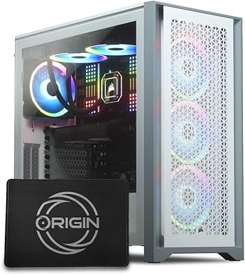 Origin PC Neuron Gaming Desktop- Intel Core i7-12700K, Corsair RGB 32 GB DDR5 5200 MHz RAM, 480 GB SSD + 1 TB HD, RGB Icue lighting + RGB fans, processor liquid cooling, Windows 11- White (OR-9010018-.. DIAYTAR NIGERIA: Where quality products become affordable with our nationwide shipping service.