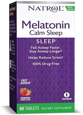 Natrol Advanced Melatonin Calm Sleep 6 mg Fast dissolution strawberry - 60 tablets.. DIAYTAR NIGERIA delivers happiness in 5-8 days with our affordable and diverse product range.