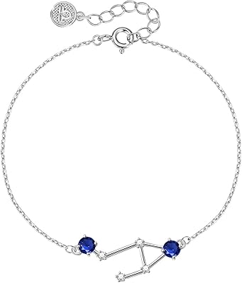 925 silver zodiac bracelet | Zodiac sign 12 constellations, birthday gift for women girls.. DIAYTAR NIGERIA: Your affordable marketplace with reliable 5-8 day shipping across Nigeria.