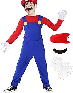 Super Brother Costume for children - Mario Halloween Costume for children with accessory.. Shop with purpose at DIAYTAR NIGERIA and receive your purchases at unbeatable prices within the week.