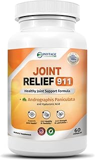 Relief joint 911 - Labs phyage (official - 60 capsules) fully natural support based on joint health and pain management | contains hyaluronic acid and paniculata Andrographis.. DIAYTAR NIGERIA: Your trusted partner for affordable online shopping with reliable delivery timeframes.