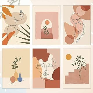 6 Pieces Dispter Abstract Art Impressions Aesthetic Modern Modernist Wall Decoration Decoration.. DIAYTAR NIGERIA: Where online shopping becomes effortless with budget-friendly nationwide delivery.