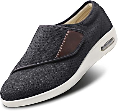 Elegant sports shoes for diabetics with an additional width for walking, with an adjustable strap, easy to put and remove, with 3 pairs of alternative soles to support swollen, black feet, 39.. Experience the future of online shopping with DIAYTAR NIGERIA's extensive product range and competitive pricing.