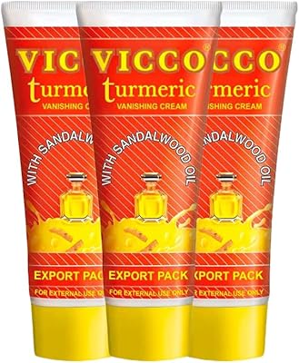 Funding cream with turmoil Vico Bihal International with sandalwood oil - pack of 3 (80 g each) - specially wrapped and exported.. From fashion trends to home essentials — find it on DIAYTAR Nigeria.