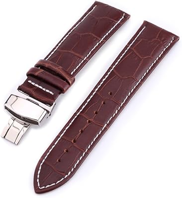 Hemobublic replacement strip - 22 mm leather watch bracelet with replacement loop for traditional or intelligent watch bracelets (brown).. Shop like never before with DIAYTAR NIGERIA's comprehensive marketplace and budget-friendly shipping.