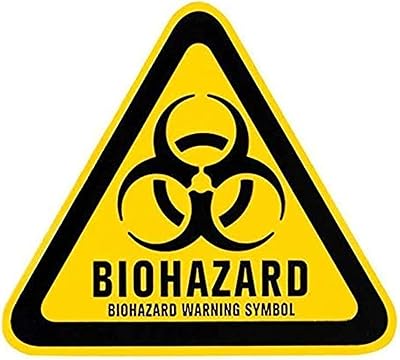 Safety warning vinyl stickers against biological risks, sticker vinyl sticker, 4.7 x 4.7 inches (10).. Discover endless shopping possibilities at DIAYTAR NIGERIA, with budget-friendly prices and reliable delivery.