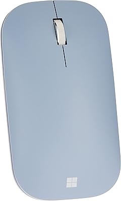 Microsoft portable mouse with modern design, bluetooth, pastel blue color - [kTF -00035].. DIAYTAR NIGERIA: Where shopping meets satisfaction with affordable prices and delivery within 8 days.