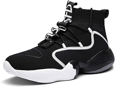 High collar basketball shoes and shock absorption, L size L, non-slip and breathable, outdoor running shoes for men, black, size 41.. Experience retail convenience with DIAYTAR NIGERIA's comprehensive platform and 5-8 day nationwide shipping.
