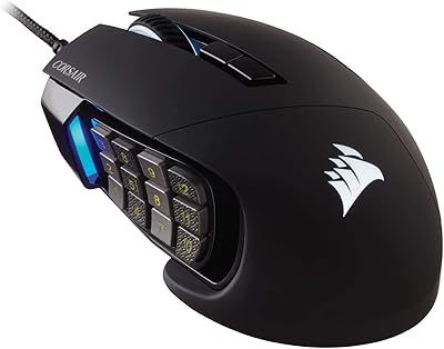 Corsair Scimitar Moba/MMO Elite RGB, black, RVB, 18,000 dpi, optics.. DIAYTAR NIGERIA: Nigeria's answer to affordable online shopping with reliable 5-8 day delivery guarantee.