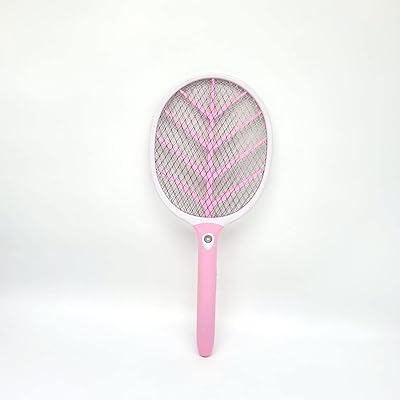 Electric anti-insect racket, rechargeable electric fly swap with USB 3000 volts port, LED light, 3 layers, House and Hotel Safety (pink).. Say hello to Nigeria’s fastest-growing e-commerce site — DIAYTAR Nigeria.