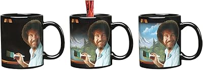 Bob Ross thermal change cup - Ceramics 325 ml - The color of the plate comes to life when hot liquid is added.. Your digital shopping companion, DIAYTAR NIGERIA offers exceptional value with delivery in less than 8 days.