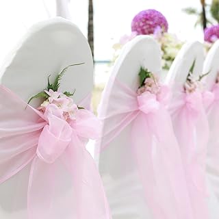 Organza chair belt Bet.fly for wedding/party - chair cover/belt knots/ribbon/tie decor 25.. Shopping made simple with DIAYTAR NIGERIA's vast selection and budget-friendly nationwide delivery.