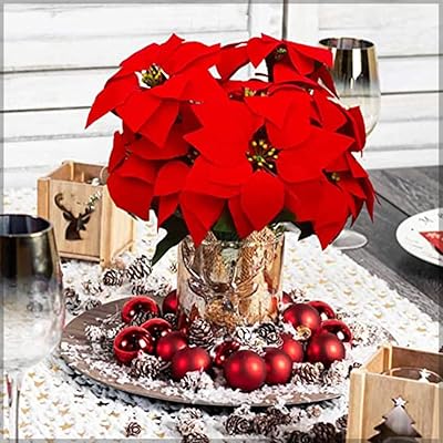 Yatai wholesale artificial poinsettia bouquet red for wedding decoration and various 2 -room events.. DIAYTAR NIGERIA delivers more than products - we deliver affordable shopping satisfaction nationwide.