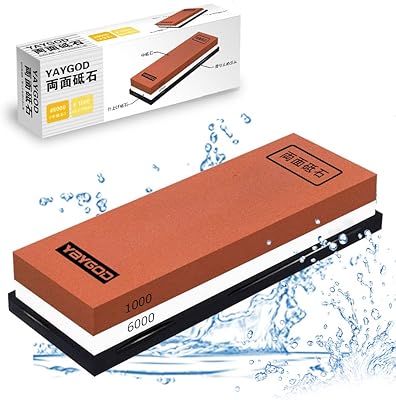 1000/6000# Set of professional sharpening stones for knives, [includes a non -slip rubber stone support], set of double -sided sharpening stones, water stone for kitchen knives, scissors, razors. (1000/6000).. Shop with ease at DIAYTAR NIGERIA and enjoy our extensive product range delivered at affordable rates.