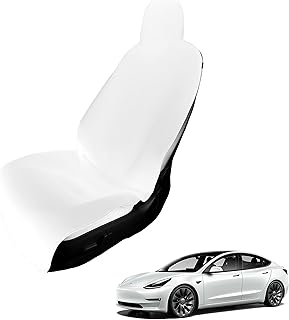 Evnv waterproof neoprene front seat cover for Tesla Model 3 2018 - 2022 - White.. DIAYTAR NIGERIA: Your partner in affordable online retail with reliable delivery across the nation.