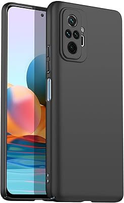 Rear polyurethane rear and flexible heat resistant flexible for Xiaomi Redmi Note 10 Pro/Redmi Note 10 Pro Max with Zobitek camera protection, black matt.. DIAYTAR NIGERIA transforms dreams into deliveries with our affordable prices and 5-8 day shipping.