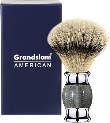 Large slam shaving badger fine badger with resin handle - designed for the best shaving in your life (gray).. DIAYTAR NIGERIA makes every shopping desire a reality with affordable prices and delivery in 5-8 days.