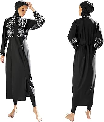 Modest swimsuit for women with Islamic design, Burkini swimsuit with full blanket, Islamic swimsuit with hijab.. DIAYTAR NIGERIA delivers on our promise of extensive selection and budget-friendly nationwide shipping.