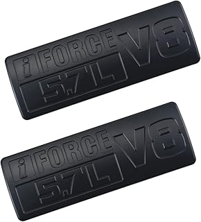 2 pieces iForce 5.7L V8 lateral emblems, 3D door stickers replacement sticker of signage plaque for tundra toyato pro iForce, black.. DIAYTAR NIGERIA makes quality accessible with our extensive catalog and competitive delivery rates.