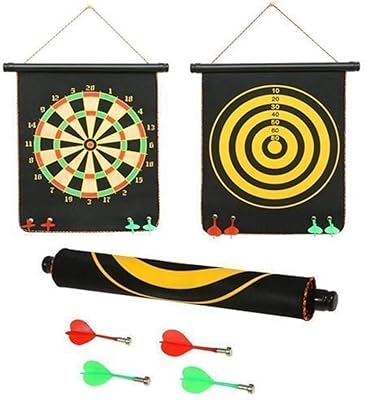 Double side and portable double -sided magnetic dart set with 4 non -specific colored darts for children, Multicolor, 12.. Order today, receive in days — DIAYTAR Nigeria makes it possible.