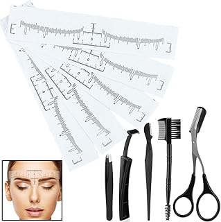Disposable eyebrow rule, package of 100 adhesive pens for Oster eyebrow rule with 5 parts eyebrow grooming kit and stencil guide makeup tool.. Enjoy effortless shopping and speedy delivery with DIAYTAR Nigeria.