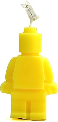 Yellow scented candle for decoration, robot -shaped candle for home office decoration, robot scented candles, candles scented with citrus for the cooling of the house.. DIAYTAR NIGERIA: Connecting Nigerians with affordable products through our expansive e-commerce platform.