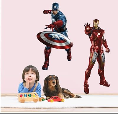 Stickers to decorate the wallpaper for children's rooms or the house, in the shape of an Iron Man in Avengers.. Discover why thousands choose DIAYTAR NIGERIA for affordable products delivered in less than a week.