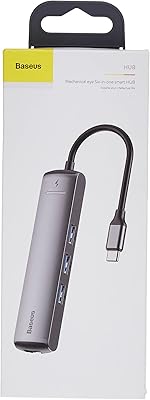 Intelligent hub gray hub six-in-one station with a mechanical basisus eye.. Experience the convenience of online shopping with DIAYTAR NIGERIA's reliable 5-8 day delivery service.