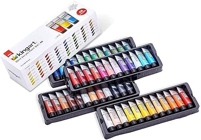 King Art Acrylic Painting Set 48 pieces - 500-48 22 ml.. DIAYTAR NIGERIA provides endless shopping possibilities with affordable prices and prompt delivery service.