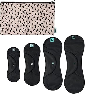 Try Pack Reusable Nora - Lining, Light, Moderate and Heavy Tampon included - Storage bag with Zipper for used pads and freshness button (Latte design).. DIAYTAR NIGERIA: Making online shopping accessible with affordable prices and nationwide delivery service.