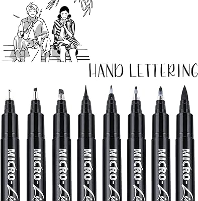 Sketching pen brush, craft ink pens, artistic markers for beginners for writing, artistic drawing, illustration, scrapbooking and journalization, set of black ink pens, 8 sizes.. Shop with purpose at DIAYTAR NIGERIA and receive quality products at budget rates within 8 days.
