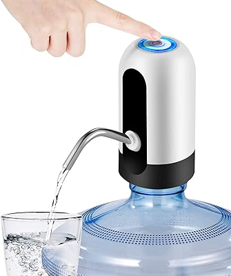 Water pitcher pump, Automatic drinking pump with USB loading for universal bottle from 3 to 5 gallons, portable campsite distributor.. Navigate through thousands of products at pocket-friendly prices with DIAYTAR NIGERIA's easy-to-use platform.