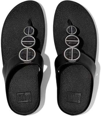Filoufles made halo flop with metal toe separator for women, all black, 40 eu.. For everyday items and more, trust DIAYTAR Nigeria.