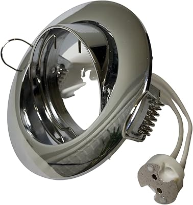 Adjustable chrome frame of 8 cm, suitable for halogen bulbs and LED included with cheek MR16 (Gu5.3)... Experience the DIAYTAR difference with our vast product selection and delivery within 5-8 days.