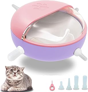 Silicone feeder for puppies and kittens with pacifiers, animal milk feeder, automatic pet feeder, 4 pacifiers for kittens, puppies, rabbits, lambs (pink).. DIAYTAR NIGERIA brings the market to your screen with thousands of affordable products delivered to your door.