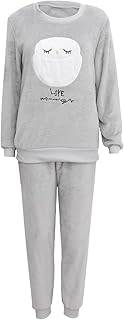 Winter pajama set in long -sleeved flannel for women, cartoon owl, size l (gray), gray, l.. Navigate through thousands of products at pocket-friendly prices with DIAYTAR NIGERIA's easy-to-use platform.